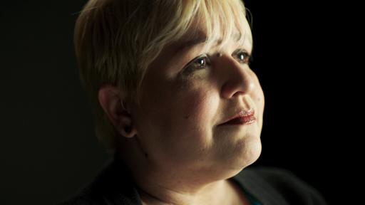 A side profile of Nancy.