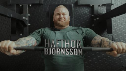 Hafthor Bjornsson lifting weights