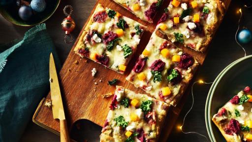 PC Squash, Kale & Beet Flatbread