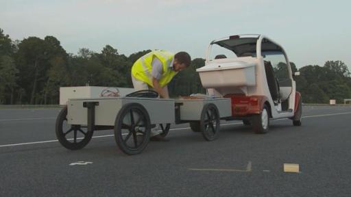 Man preparing for crash test