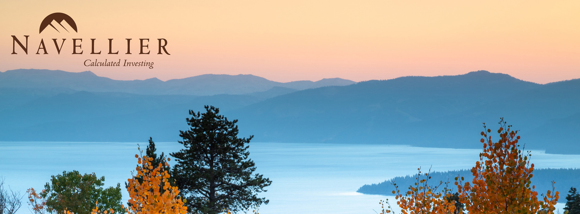 Hilltop and lake landscape