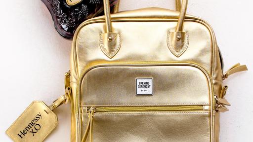 The Hennessy X.O “East Meets West” Travel Bag by Opening Ceremony is inspired by OC co-founders’ Carol Lim and Humberto Leon’s heritage and world travels, with an aesthetic that blends tradition and heritage with modern elements. The stunning design perfectly holds the iconic shape of the Hennessy X.O bottle – the world’s original X.O Cognac and ultimate gift this holiday season.