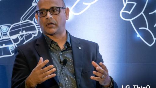 LG ThinQ introduced by Mohammed Ansari, Senior Vice President and General Manager of the LG Silicon Valley Lab