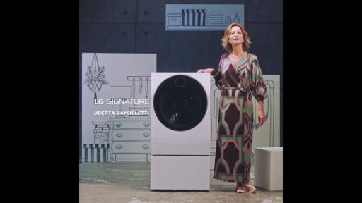 Uberta Zambeletti with LG SIGNATURE Washing Machine