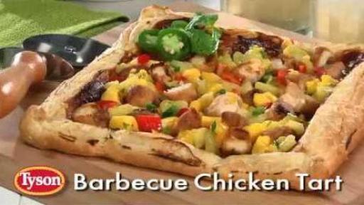 Barbecue Chicken Tart Fast Recipe Video