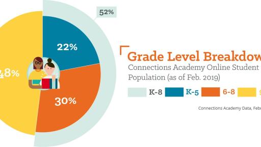 Grade Level Distribution of Online School