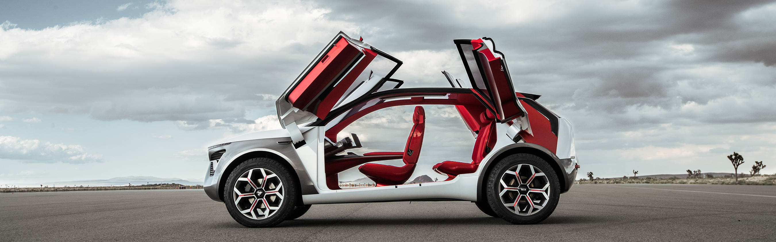 Kia HabaNiro with all doors open