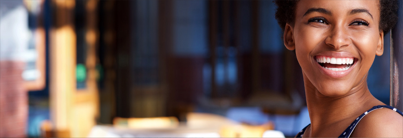 woman smiling