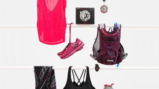 Image of sports wear and USANA vitamin product