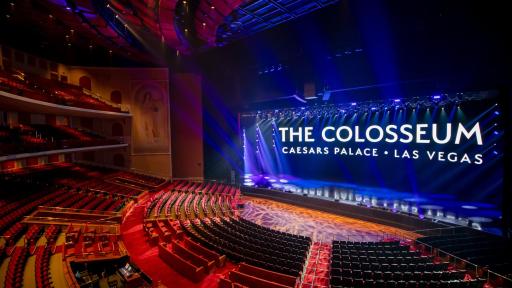 Shot of Caesars Colosseum stage
