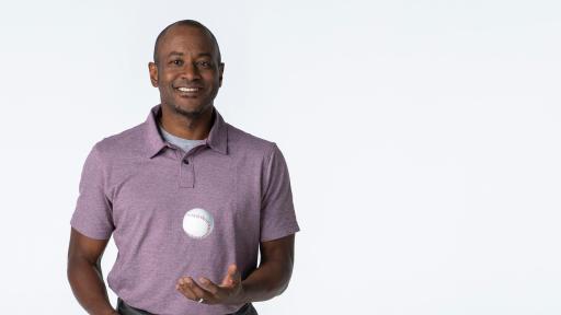 Don Baylor Jr. juggling baseball