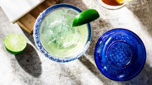 Presidente Margarita with lime on rim
