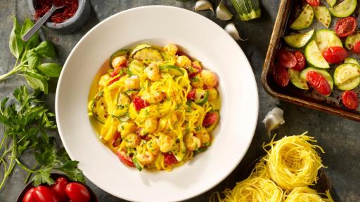 Angel Hair Saffron Langostino Lobster