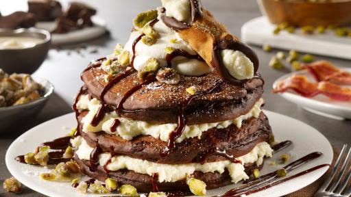 Chocolate Cannoli Pancakes