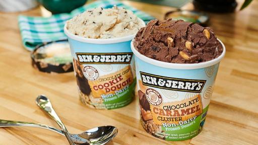 Ben & Jerry’s now has 11 Non-Dairy flavors, including new Chocolate Chip Cookie Dough and Chocolate Caramel Cluster.