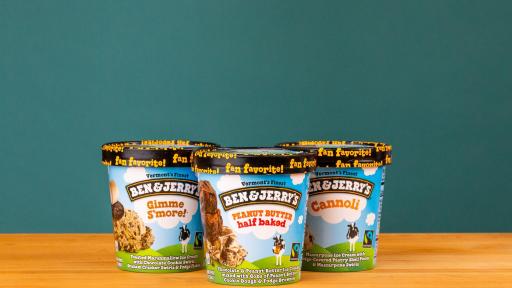 Ben & Jerry&rsquo;s brings three Fan Favorites back to shelves: Gimme S&rsquo;more!, Peanut Butter Half-Baked&reg;, and Cannoli.