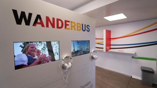 screens displaying WanderbUS video and images