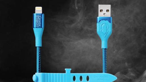 Blue Night King charging cables.