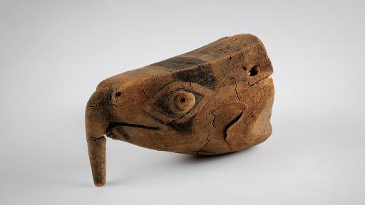 Sea turtle wood carving