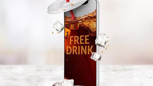 Get a free coffee or fountain drink when you sign up for the first time.