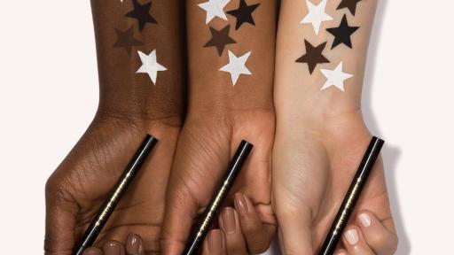 KVD SWATCH CAKELINER STARS ALL-BLACK