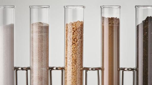 Maple syrup in glass bottles