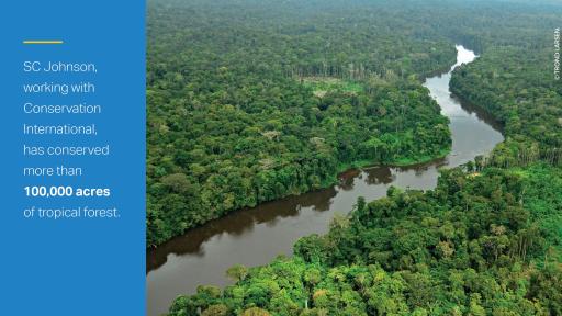 SC Johnson has worked with Conservation International (CI) on environmental issues for the last 20 years. Photo courtesy of CI.