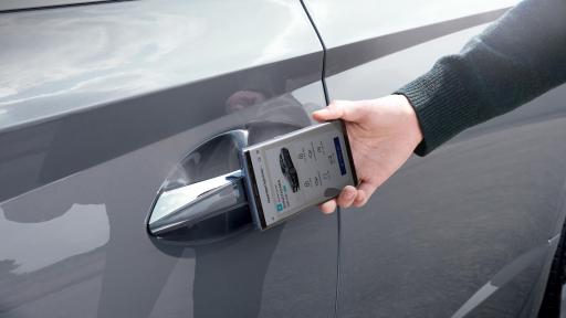 The new Sonata supports Hyundai Digital Key via a dedicated smartphone app