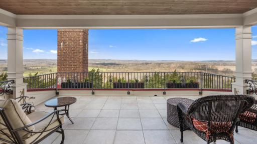 Back porch view from the top of the mansion.