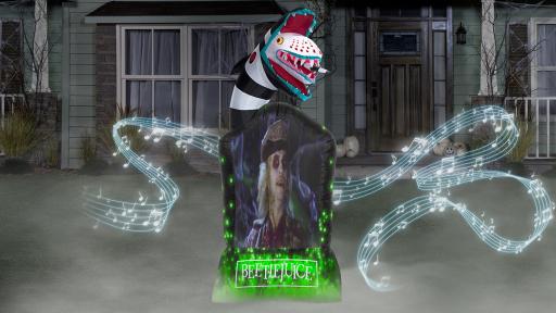 Halloween living projection