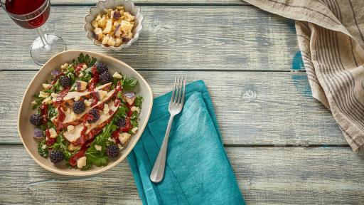Grilled Chicken Salad with Blackberry Vinaigrette