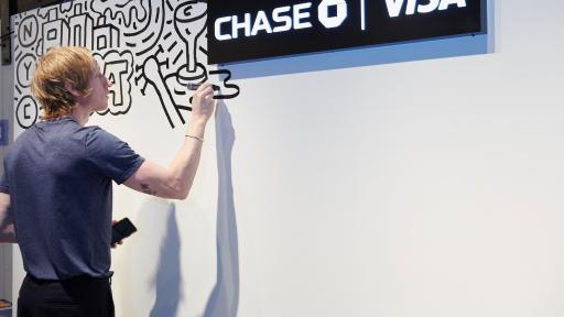 Visa and Chase celebrate the launch tap to pay cards coming to NYC public transit.