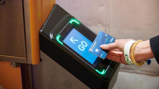 Visa and Chase celebrate the launch tap to pay cards coming to NYC public transit.