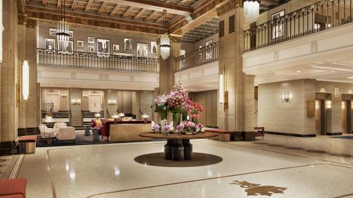 Rendering of Fairmont Royal York’s grand new lobby