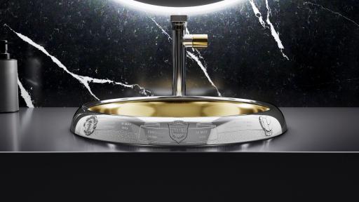 Crafted in partnership with Thomas Lyte, Goldsmiths and Silversmiths to Her Majesty the Queen, the exclusive collection is forged from solid sterling silver and 24K gold plate.