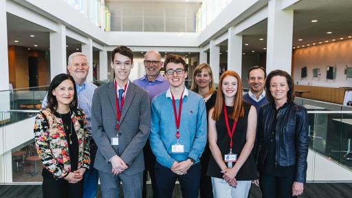 The Feeding Better Futures finalists and judging panel made up of General Mills leaders