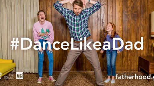 Daughter dancing with her dad