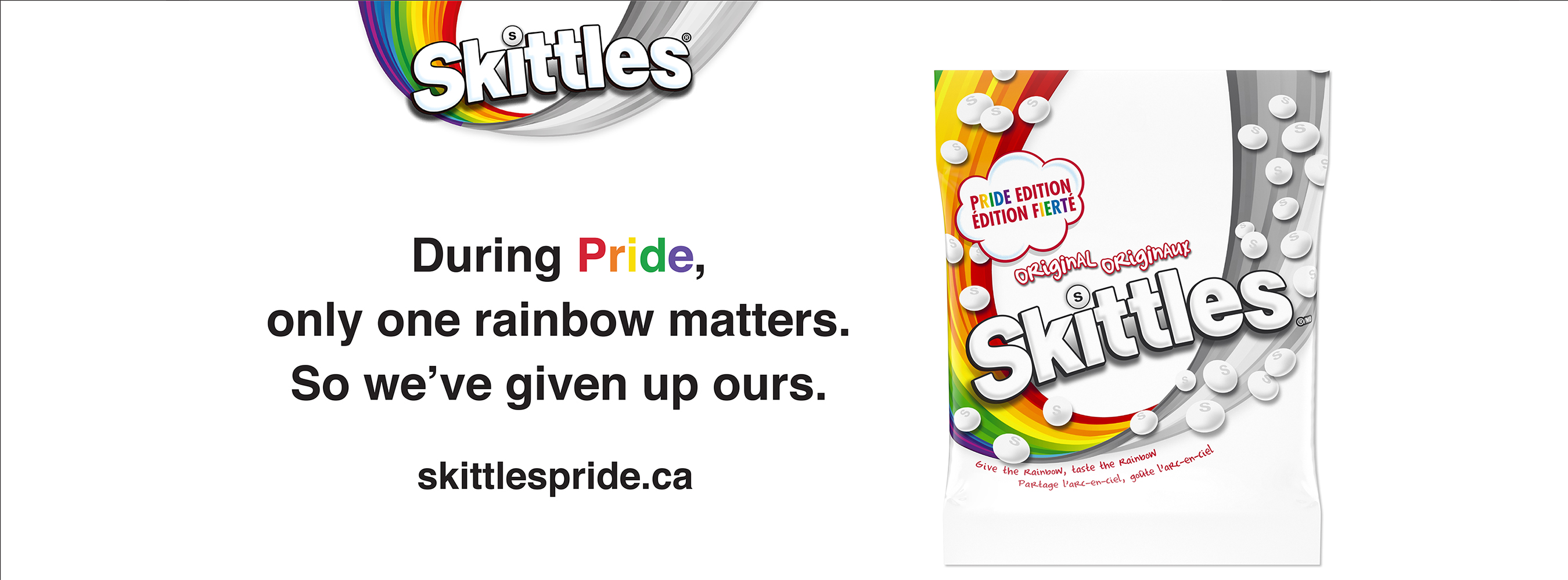 Banner image for Skittle Pride campaign