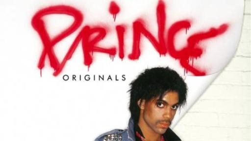 Prince in a jean jacket with Prince Originals on the cover