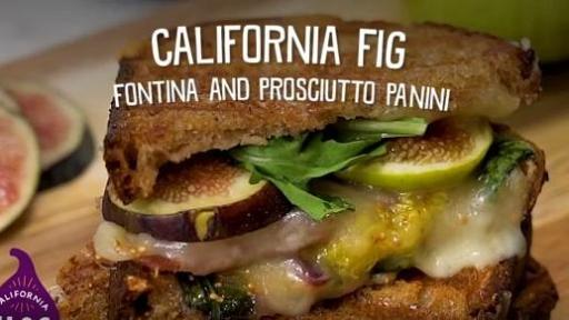 CA Figs and Prosciutto Panini