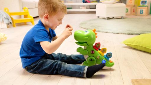 VTech® announces the availability of new infant, toddler and preschool toys, including the Mix & Match-a-Saurus™.