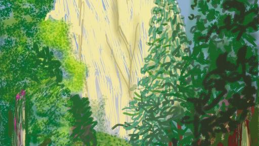 Ipad drawing of Yosemite