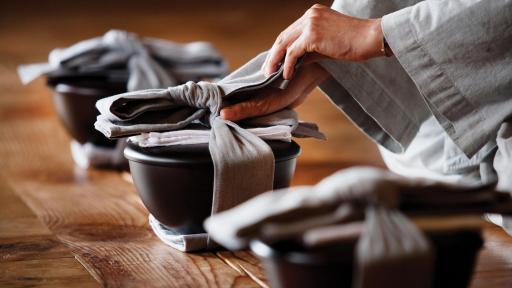 A traditional way of eating in Korean Buddhism, Balwoo Gongyang