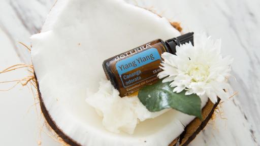 Oil in a coconut shell