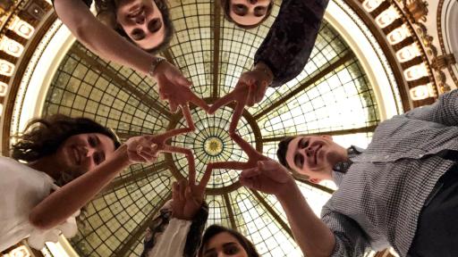 The new stars of Cision visited the local Heinen&rsquo;s as part of their scavenger hunt.