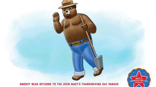 Illustrated image of Smokey the Bear