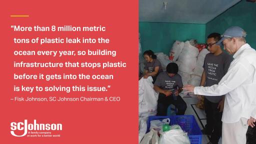 SC Johnson is partnering with Plastic Bank to address both pollution and poverty.