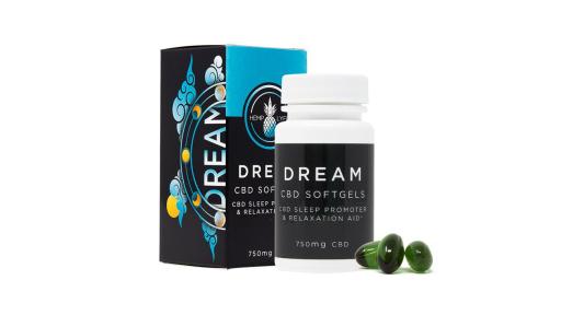 Hemp Lyfe night time product gel caps infused with CBD and melatonin