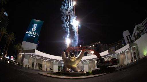The resort makes way for the planned transformation of the main porte cochère.