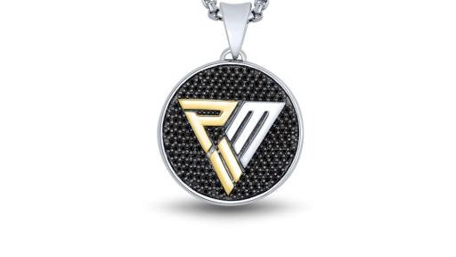 Black Diamond Circle Pendant